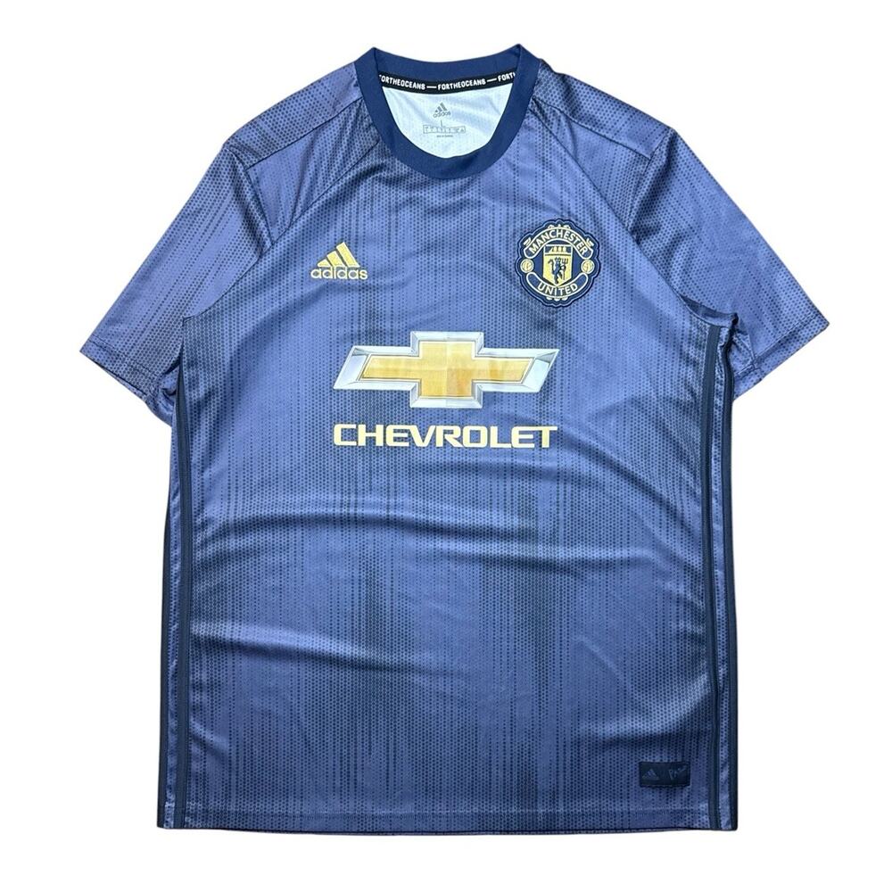 Mens Large - 2018-19 Manchester United adidas Third Jersey DP6022